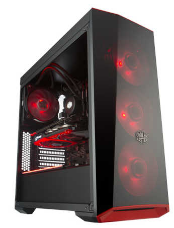 Coolermaster MasterBox Lite 5 RGB Tower Case with Tempered Glass Side Window Panel