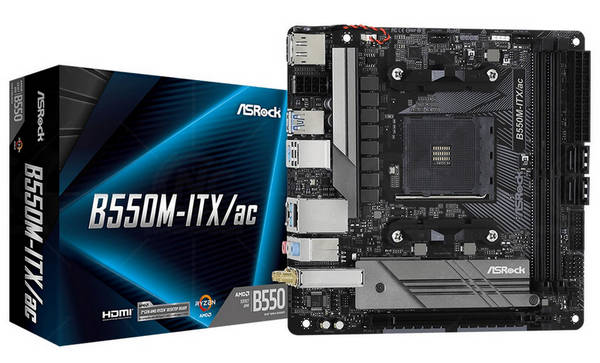 ASRock B550M-ITX/AC AMD AM4 Ryzen Mini-ITX Motherboard