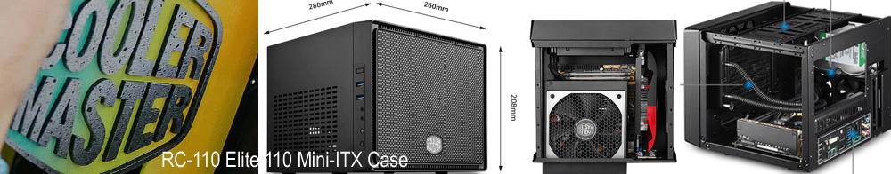 Coolermaster RC-110 Elite 110 Black Mini-ITX Case
